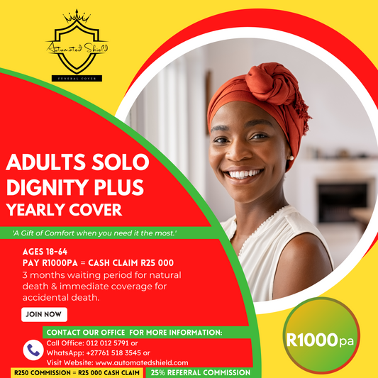 Adults Solo Dignity Plus Yearly Cover